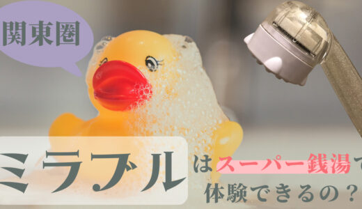 【関東圏】スーパー銭湯でミラブル体験